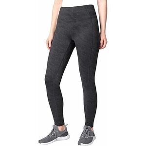Mondetta Women's Black Combo Brushed Jacquard HR Legging Size S